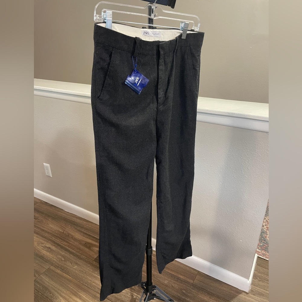 ZARA x ADER ERROR Wool Blend Pants | Charcoal Gray | S | NWT